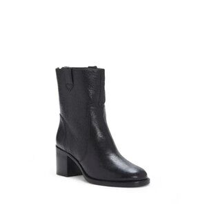 Vince Camuto Women's "Zeldina" black buble lamb boot sz 7.5 *zip stuck